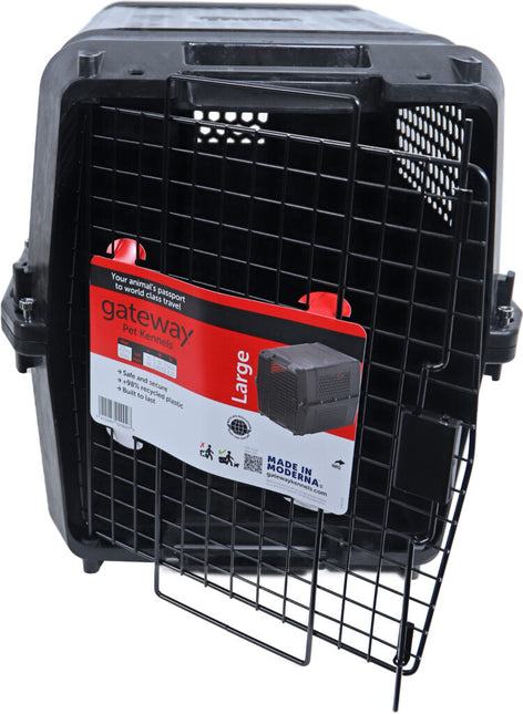 AnimalstoreXL Moderna Reiskennel Gateway Large Black Recycled