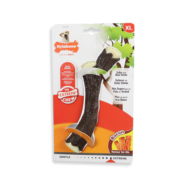 Nylabone Extreme Kauspielzeug Holzstab Speck M - XL
