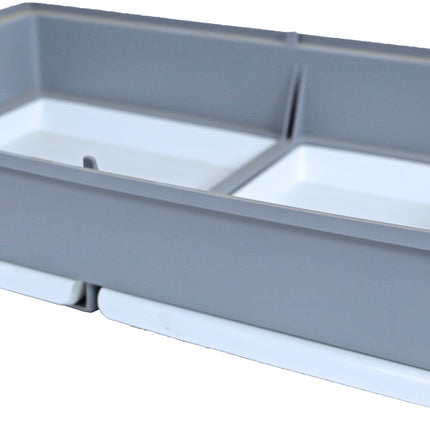 AnimalstoreXL Onderbak met Lade Grijs/Wit