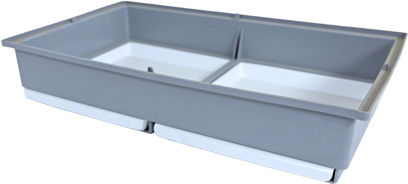 AnimalstoreXL Onderbak met Lade Grijs/Wit