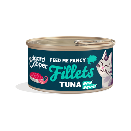 AnimalstoreXL Edgard & Cooper Kat Tonijnfilets & Inktvis Graanvrij