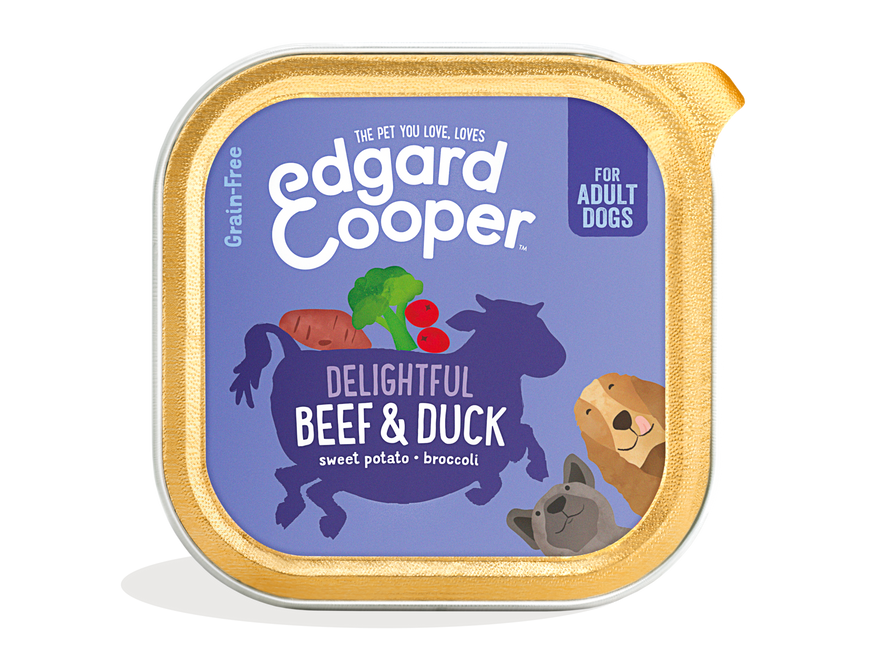 AnimalstoreXL Edgard & Cooper - Hond Kuipje Rund & Eend Graanvrij