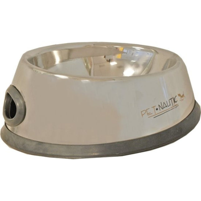 Pet Nautic Futternapf Edelstahl Hund Rutschfest Oval 36cm