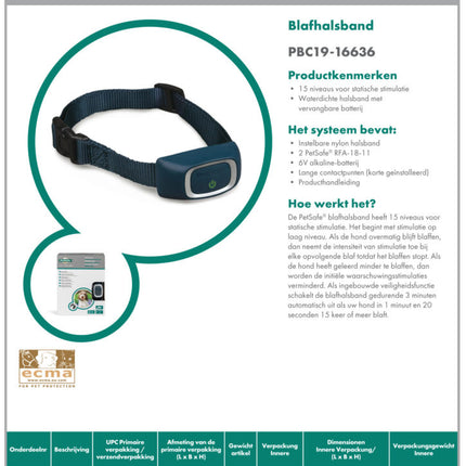 AnimalstoreXL Petsafe Antiblafband