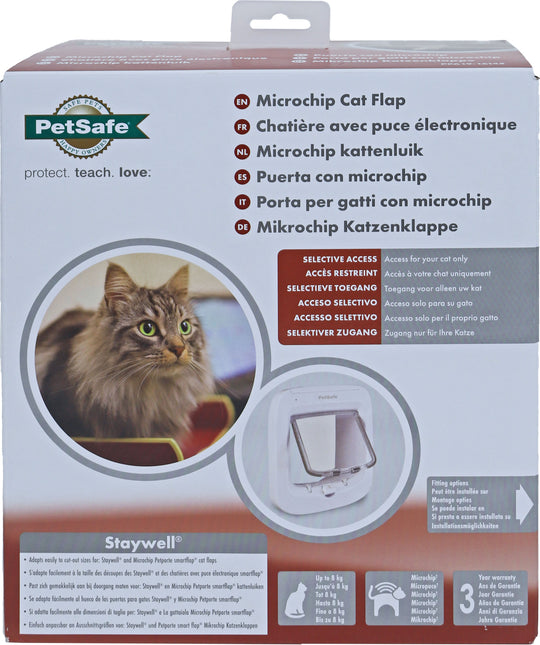AnimalstoreXL Petsafe Kattendeur Microchip Wit