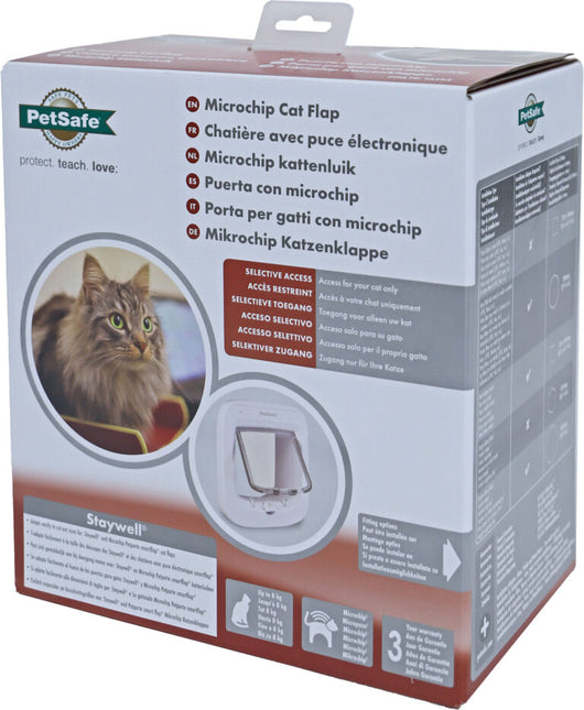 AnimalstoreXL Petsafe Kattendeur Microchip Wit