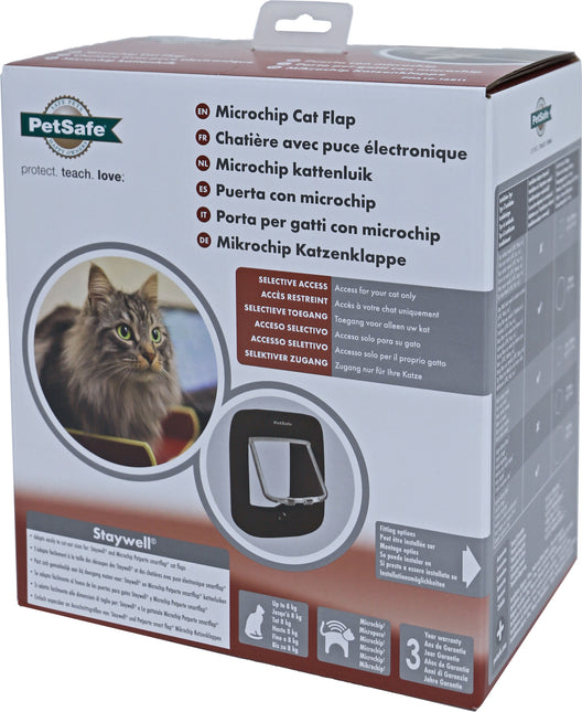 AnimalstoreXL Petsafe Kattendeur Microchip Bruin
