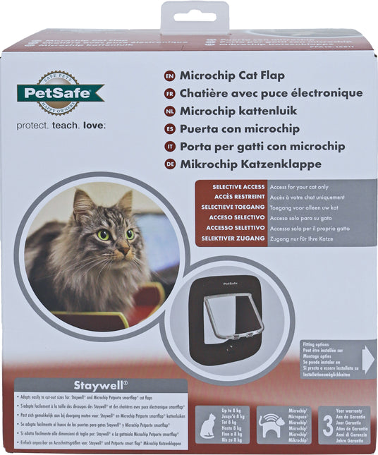 AnimalstoreXL Petsafe Kattendeur Microchip Bruin