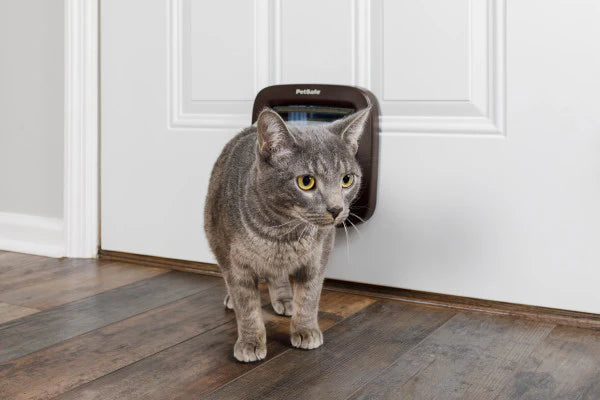 Petsafe Katzenklappe Handm. 4Lock Braun Ppa