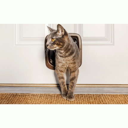 Petsafe Katzenklappe Handm. 4Lock Braun Ppa