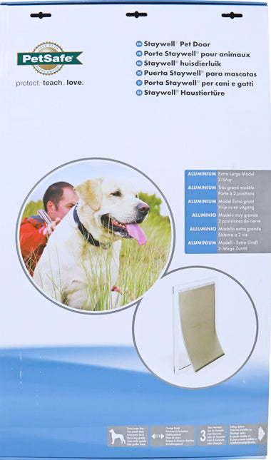 AnimalstoreXL Petsafe Deur Aluminium Wit Transparant