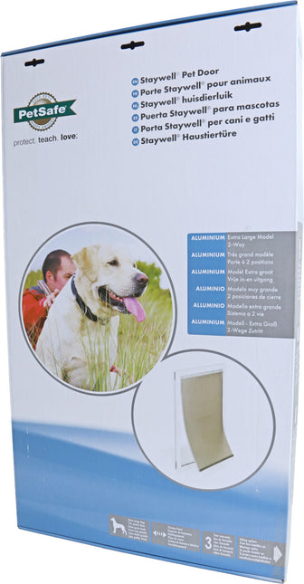AnimalstoreXL Petsafe Deur Aluminium Wit Transparant