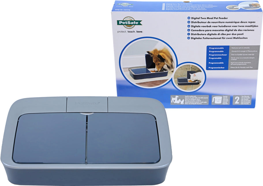 AnimalstoreXL Petsafe Dubbele Voerbak Op Batterij Digitaal