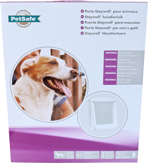AnimalstoreXL Petsafe Huisdierdeur Wit Transparant 760