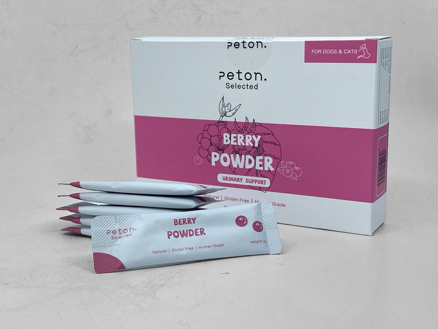 Peton – Vitaminpulver mit Beeren zur Unterstützung der Harnausscheidung bei Katzen/Hunden