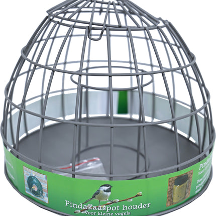 AnimalstoreXL Pindakaaspothdr.Met.Grijs Kl.Vogel 25x19