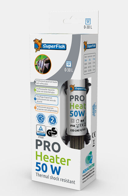 AnimalstoreXL Pro Heater 50W 0-30L + Cover S