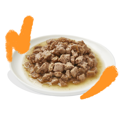 AnimalstoreXL Edgard & Cooper Kat Stukjes-in-saus Scharrelkip Graanvrij