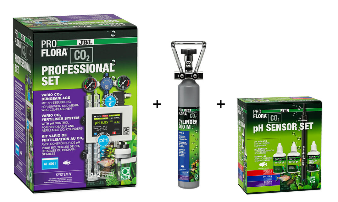 AnimalstoreXL Proflora CO2 Professional Set V + Elektrode & 500g fles