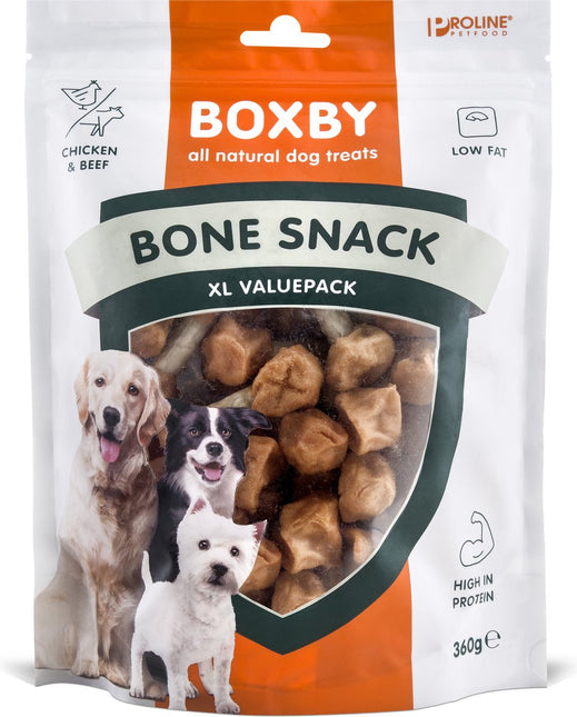 AnimalstoreXL Proline Boxby Bonesnack Valuebag 360gr