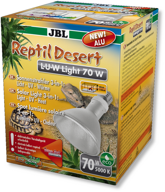AnimalstoreXL ReptilDesert L-U-W Aluminium verlichting 70W