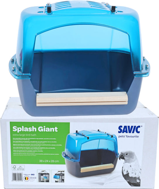 AnimalstoreXL Savic Badhuis Papegaai Splash Giant xL Blauw