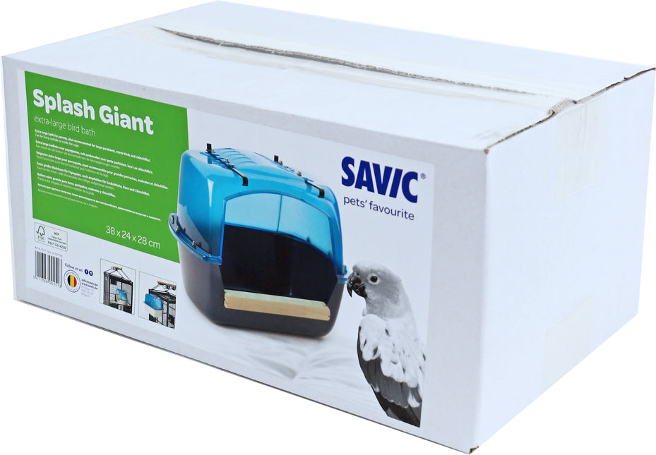 AnimalstoreXL Savic Badhuis Papegaai Splash Giant xL Blauw