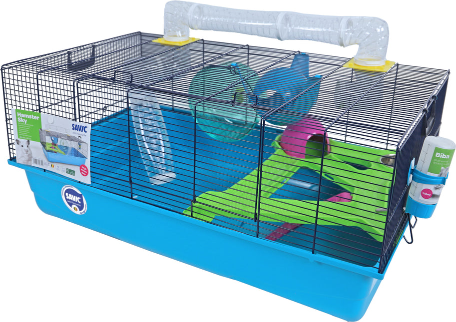 AnimalstoreXL Savic Hamsterkooi Sky Metro Blauw