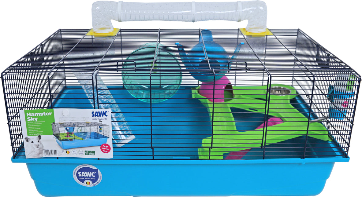 AnimalstoreXL Savic Hamsterkooi Sky Metro Blauw