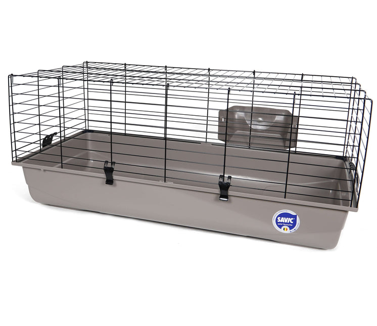 AnimalstoreXL Savic Konijnenkooi Ambiente Zw. W.Grijs 100cm