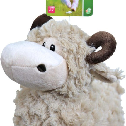 AnimalstoreXL Schaap Pluche Beige met piep 18cm