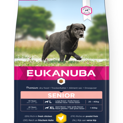 Eukanuba Hundefutter Senior großes frisches Huhn 3 kg