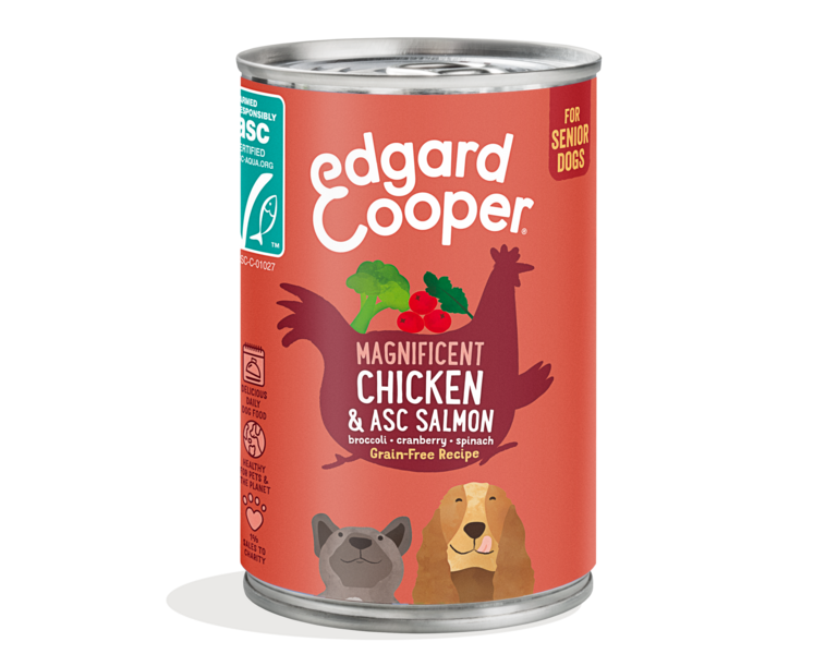 Edgard & Cooper Hond Blik Vlees of Vis Graanvrij 400g