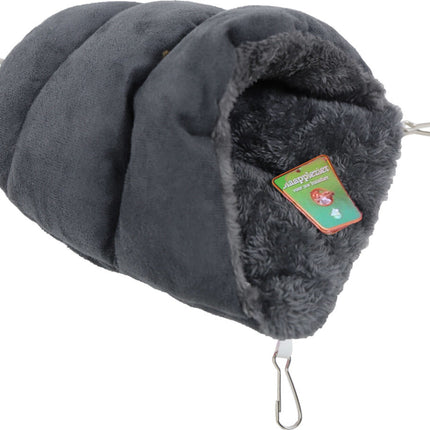 AnimalstoreXL Slaapzak Knaagdier Pluche Grijs 25cm