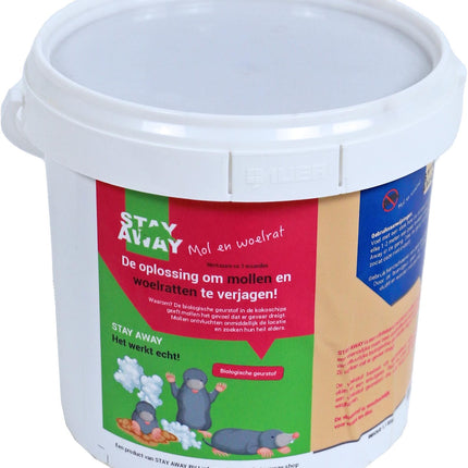 AnimalstoreXL Stay Away Geurstof Anti Mol Woelrat Pot 1,1 Liter
