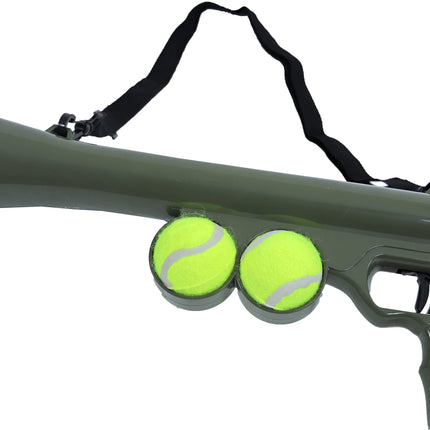 AnimalstoreXL Tennisbal Bazooka + 2 Tennisbal 65cm