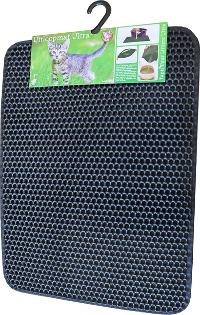 AnimalstoreXL Uitloopmat Ultra Zwart 40x55 cm