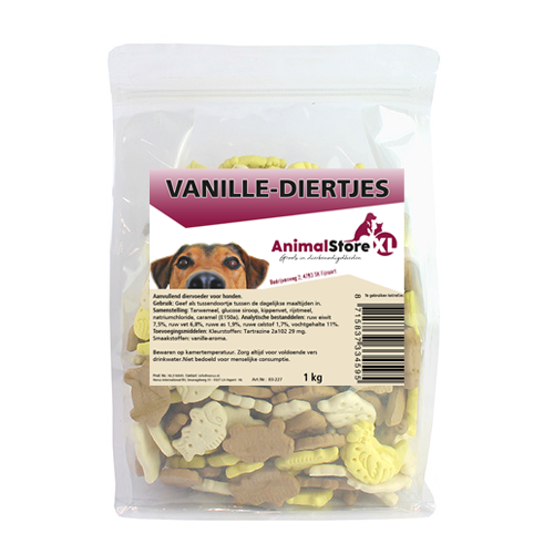 AnimalstoreXL Vanille-diertjes 1kg