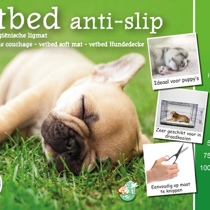 AnimalstoreXL Vetbed Antislip Ongebiesd Gr. 150x100cm
