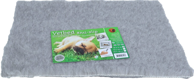 AnimalstoreXL Vetbed Antislip Ongebiesd Grijs 50x70cm