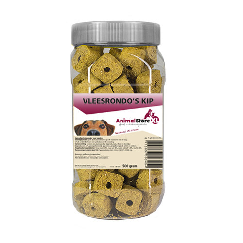 AnimalstoreXL Vleesrondo's kip 500g