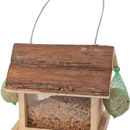 AnimalstoreXL Voederhuis Natural Ophangbaar 21cm