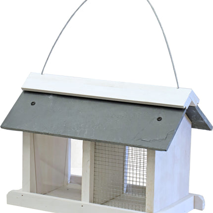 AnimalstoreXL Voederstation Wit/Leisteen Ophangb. 31cm