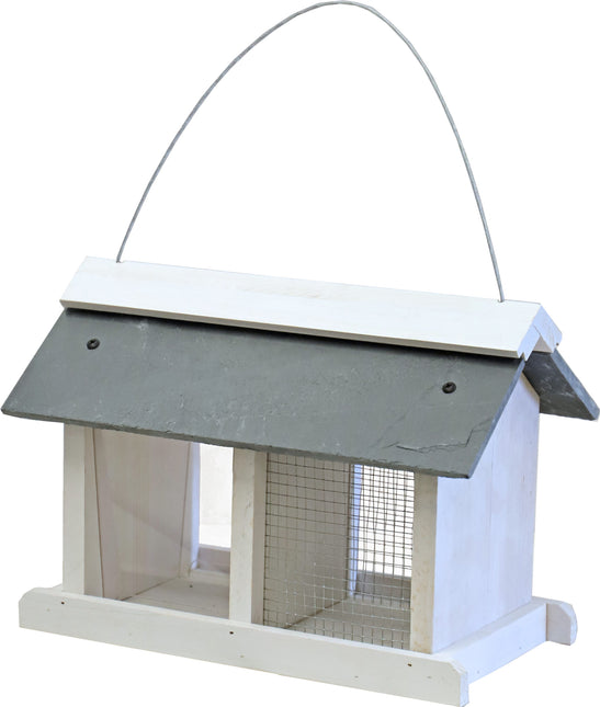AnimalstoreXL Voederstation Wit/Leisteen Ophangb. 31cm