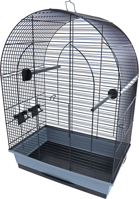 AnimalstoreXL Vogelkooi Lusi 2 Zwart / Grijs