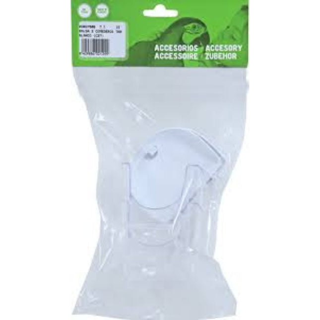 Voltrega Kappenbehälter Transparent mit Klappe Weiß 2 Stück