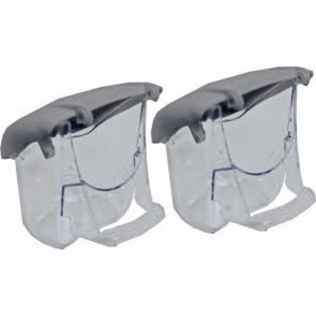 Voltrega Kapbakje Transparent mit Klappe Mocca 2 Stück