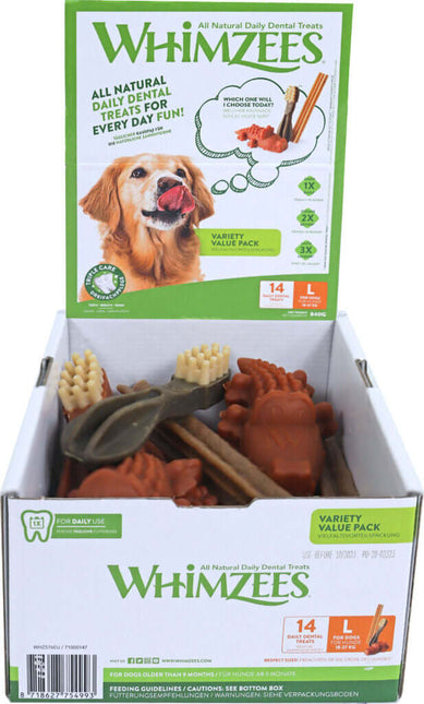 AnimalstoreXL Whimzees Variety Valuebox Large 14 stuks