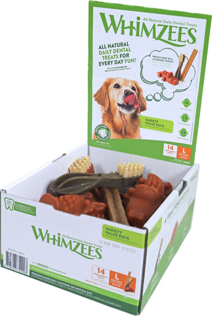 AnimalstoreXL Whimzees Variety Valuebox Large 14 stuks