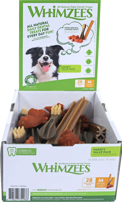 AnimalstoreXL Whimzees Variety Valuebox Medium 28 stuks